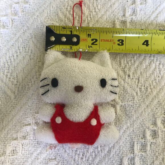Vintage Hello Kitty Plush Christmas Ornament 1976 Sanrio Inc Taiwan Kawaii Mini - Picture 7 of 7